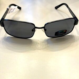 SCOONER RXABLE MATTE BLACK METAL FRAME POLARIZED SUNGLASSES NEW MENS